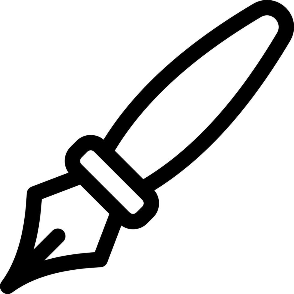 Vector illustration of fountain pen icon or symbol.