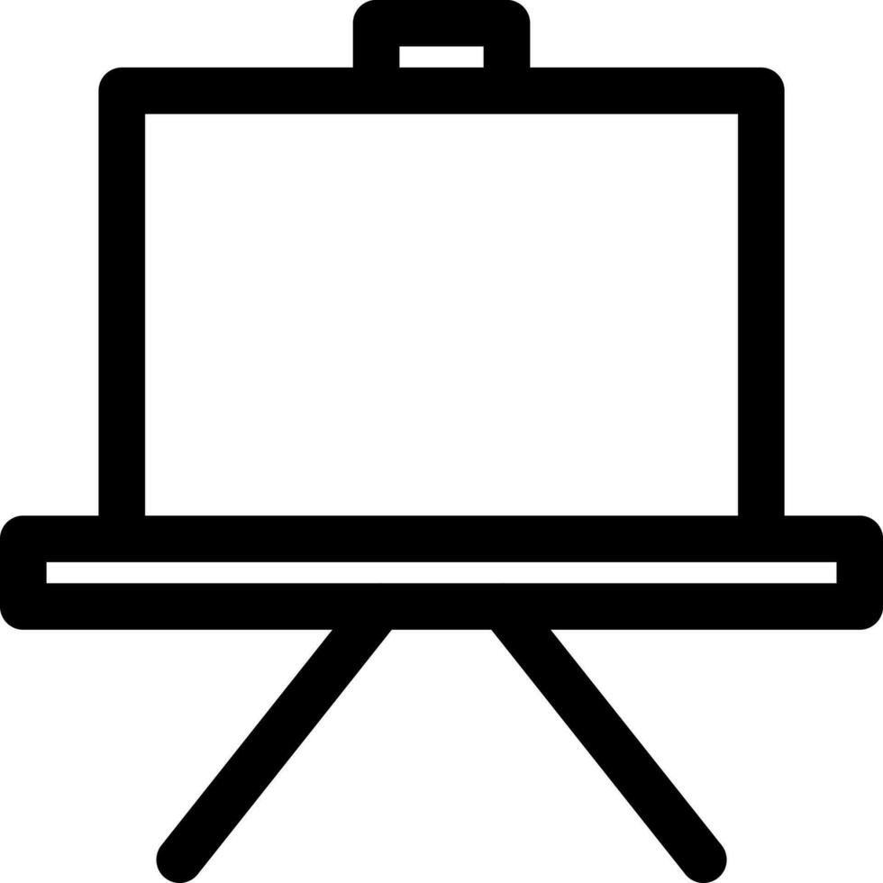 Chalkboard icon in flat style. vector