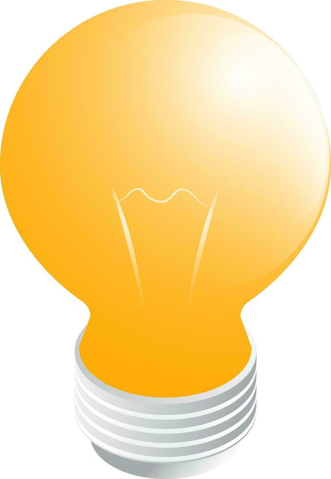 Vector illustration of electric bulb or idea concept.