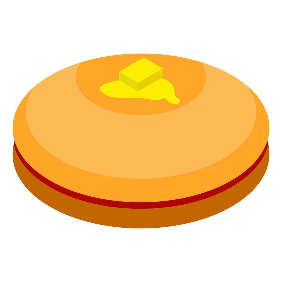 Vector illustration of cheeseburger icon.