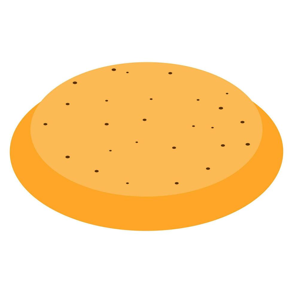 Papad icon in 3d style. vector