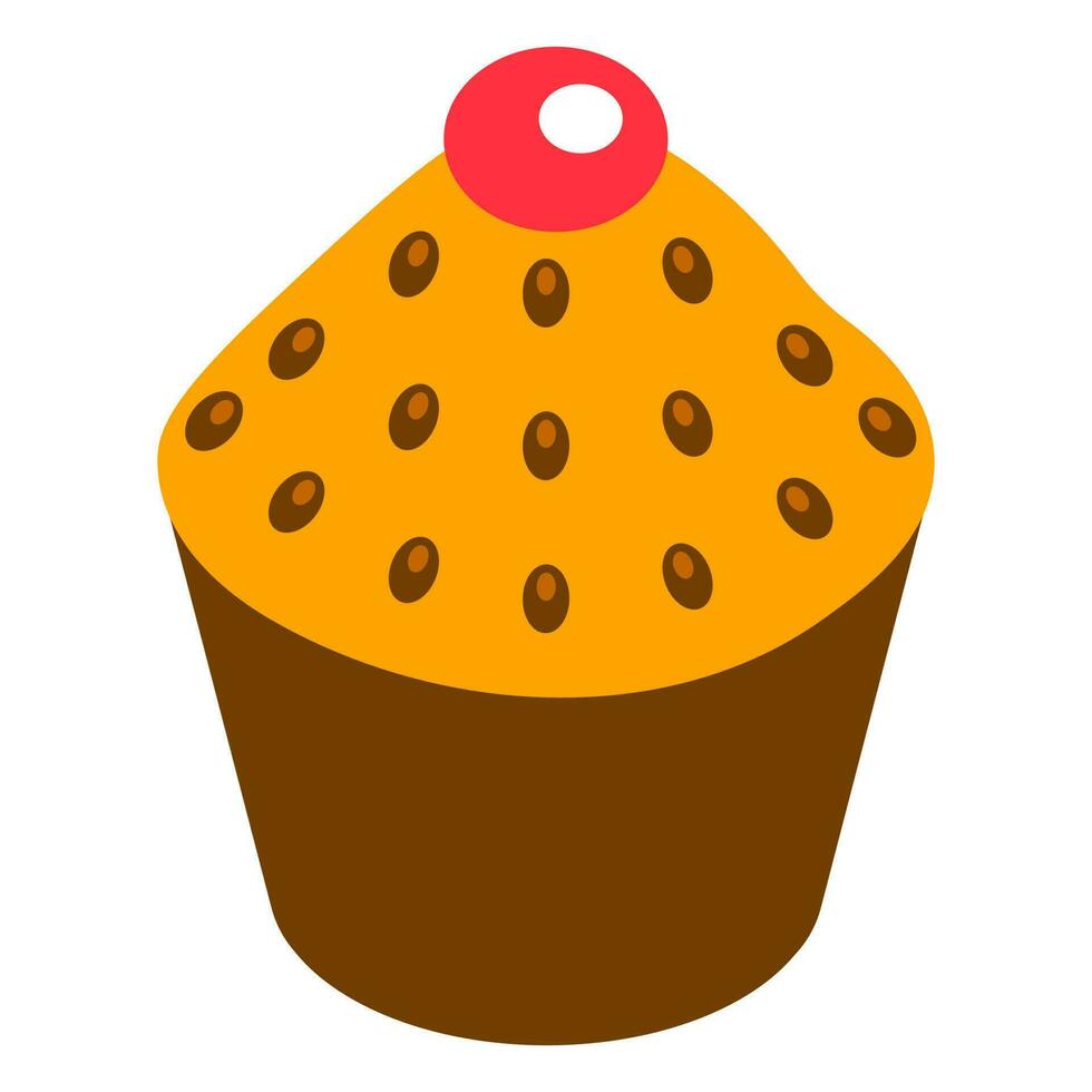 Vector illustration of cup cake.