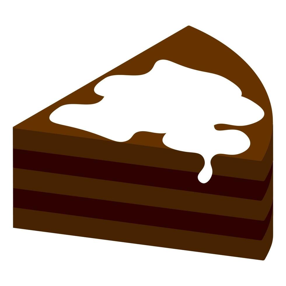 3D illustration of pastry icon. vector