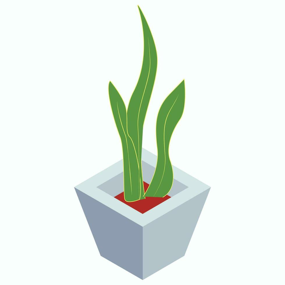 Vector illustration of plant isometric element.