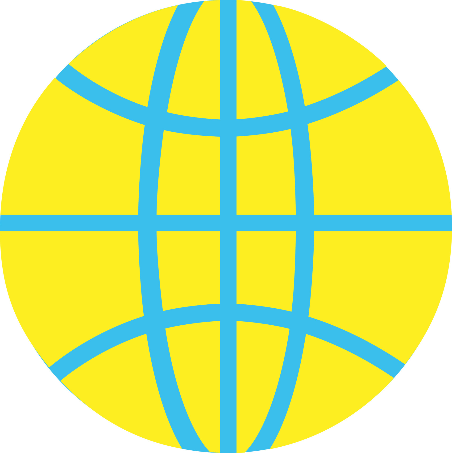 Earth globe in blue and yellow color. 24282563 Vector Art at Vecteezy