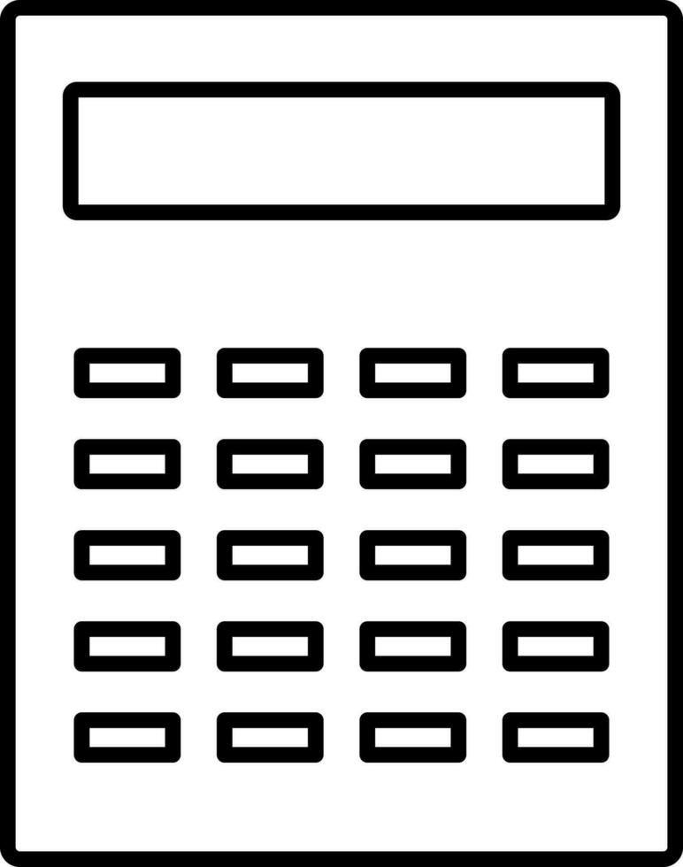 plano ilustración de un calculadora. vector