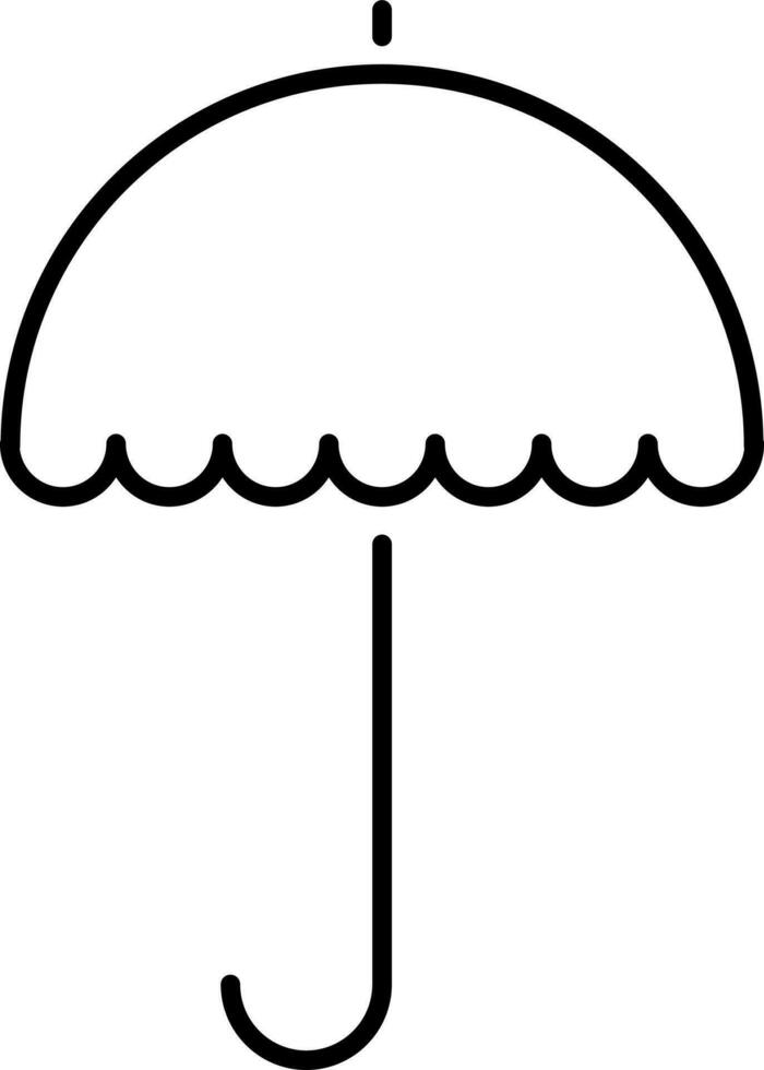 vector paraguas, embalaje firmar o símbolo.