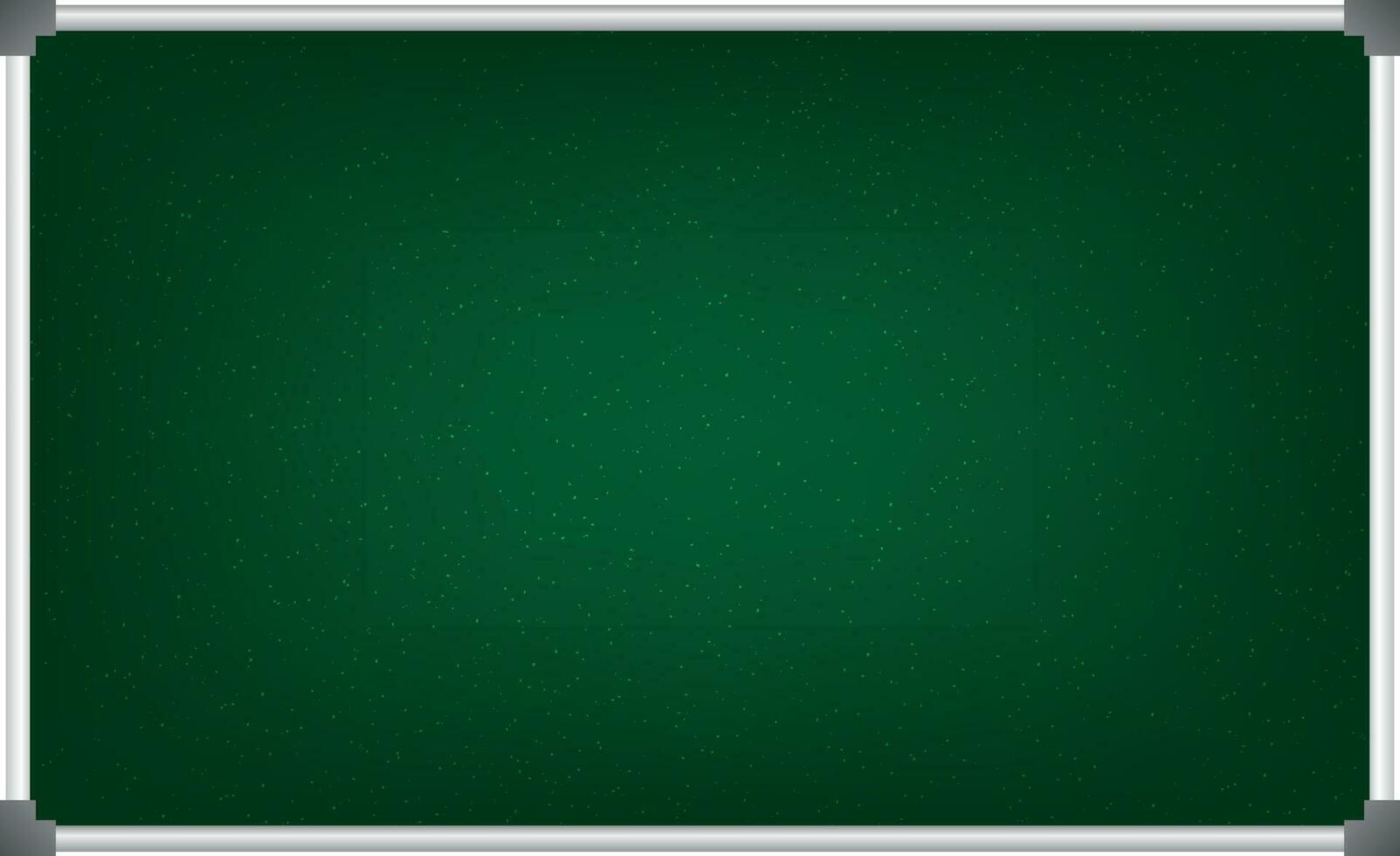 Green chalkboard on white background. vector