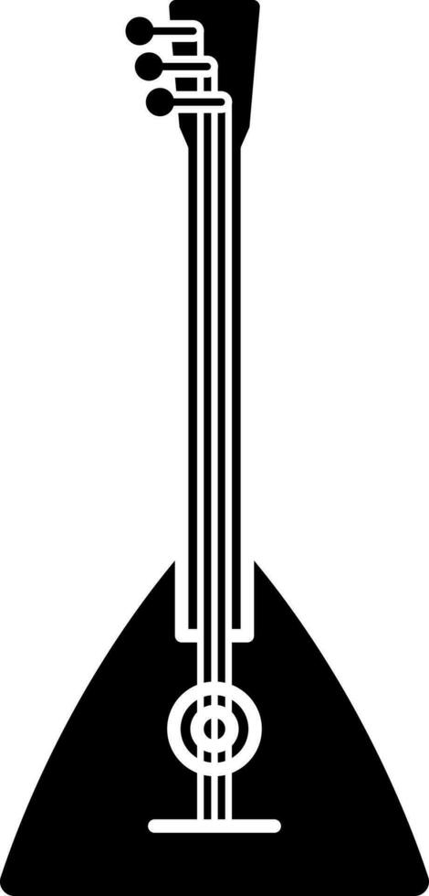 Flat illustration of balalaika icon. vector