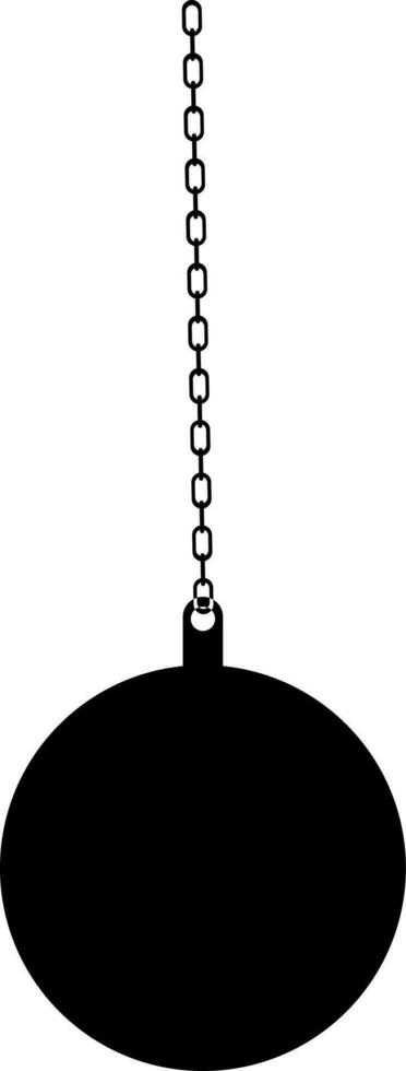 Flat illustration of Wrecking Ball. vector