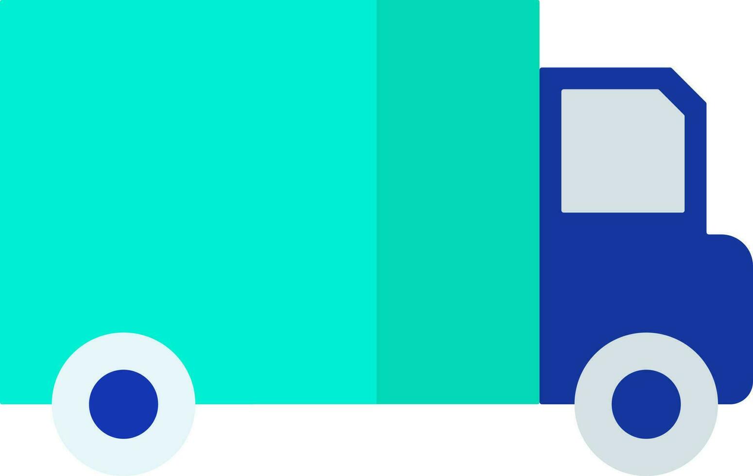 Lorry truck icon in blue and green color. 24282783 Vector Art at Vecteezy