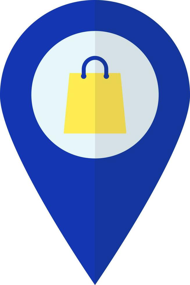 Shopping center location point icon or symbol. vector