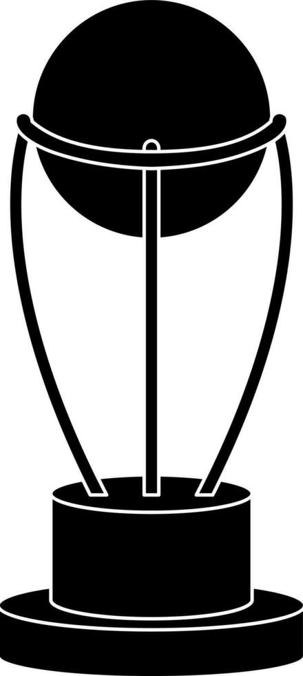 Black and White football trophy award. vector