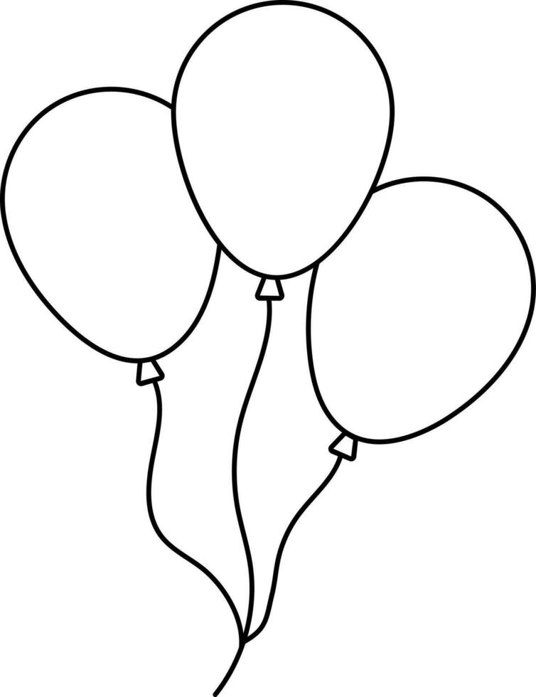 Vector balloons sign or symbol.