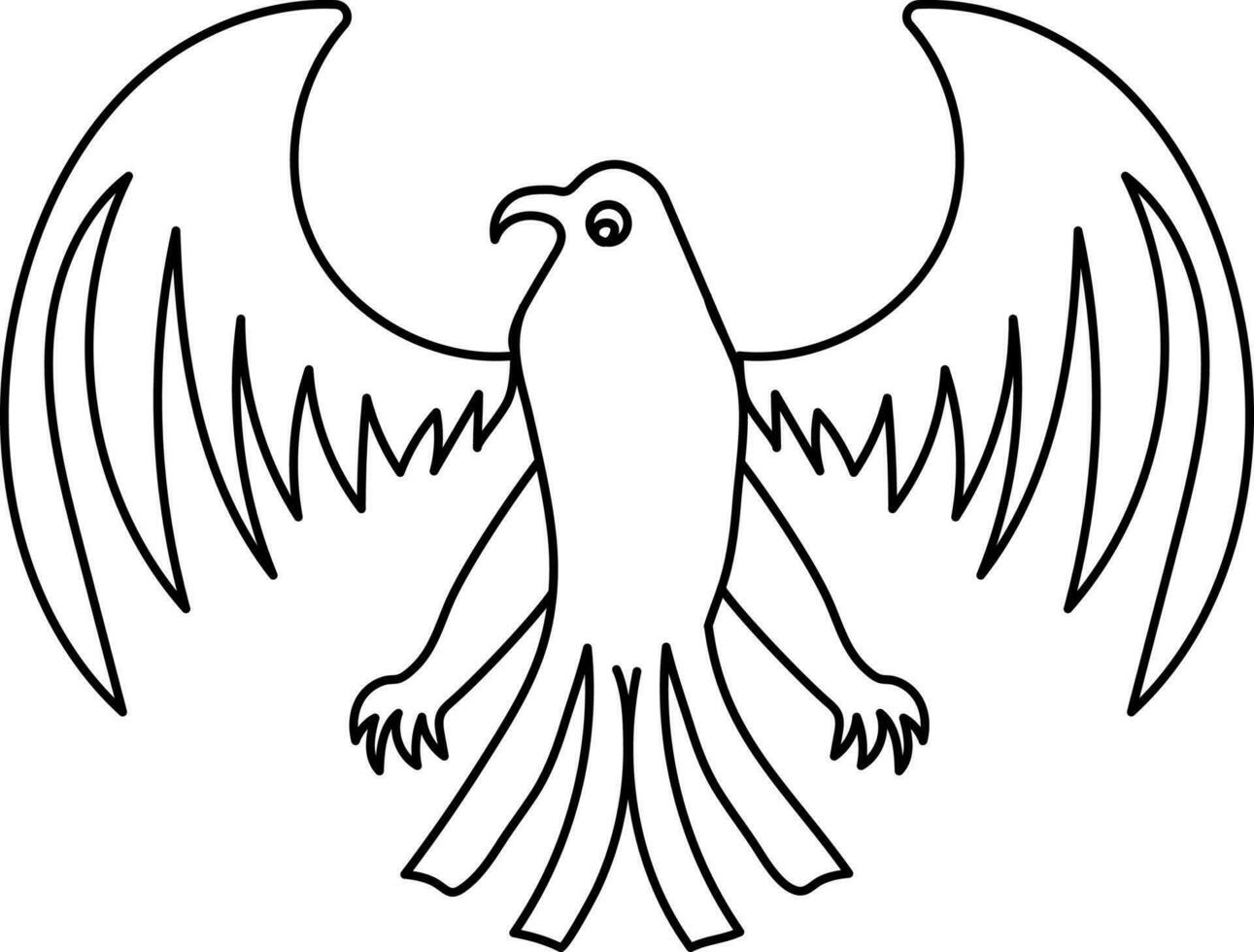 Illustration of American National Bird, Eagle. vector