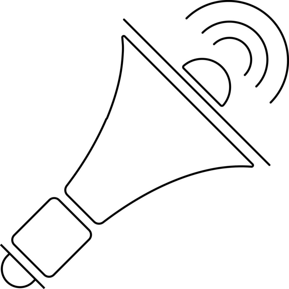 Vector megaphone sign or symbol.