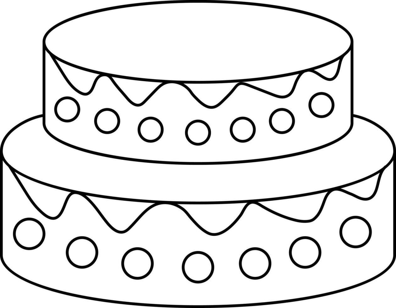 Vector cake sign or symbol.