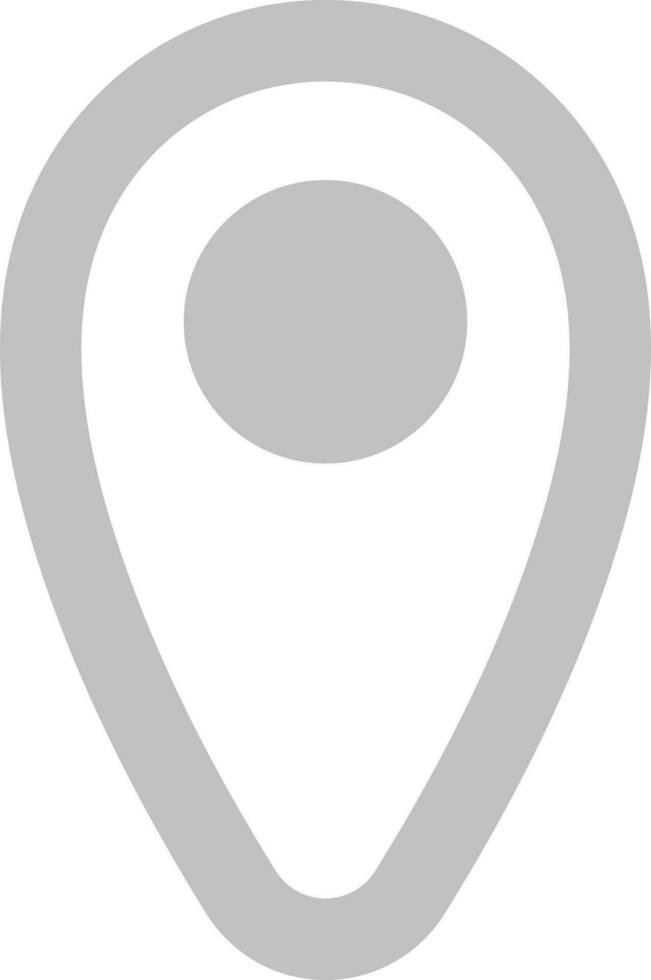 Gray color map pointer icon in flat style. 24282991 Vector Art at Vecteezy
