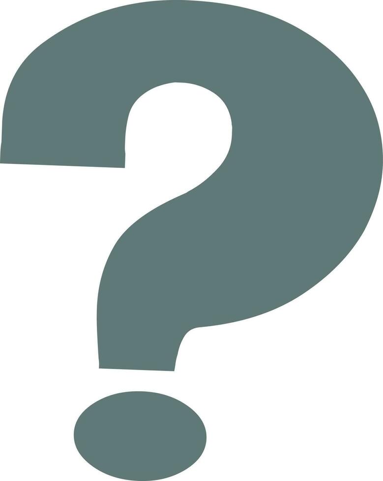 Flat style question mark icon. vector