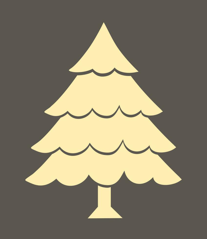 Illustration of a christmas tree. vector