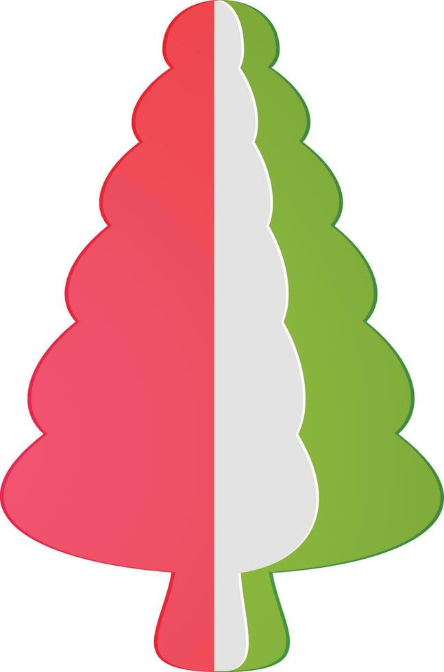 Illustration of a christmas tree. vector