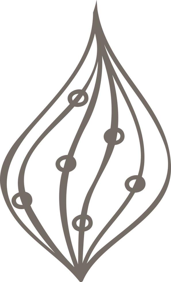Illustration of a leaf. vector