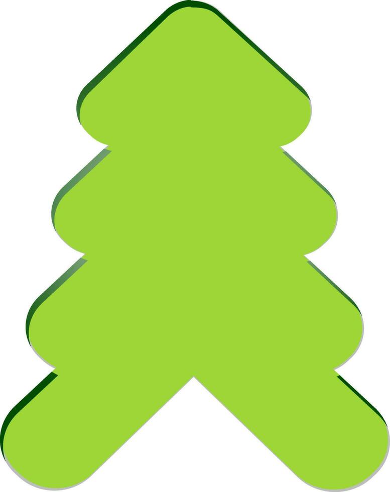 verde árbol firmar o símbolo. vector