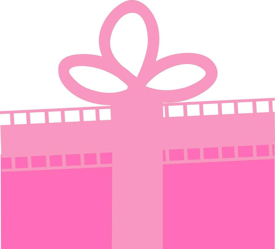 Beautiful pink Gift Box design. vector