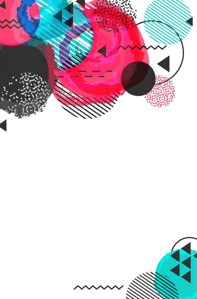 Abstract colorful circles elements. vector