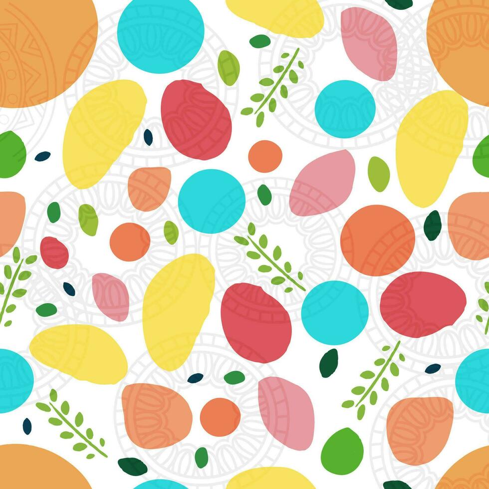 Colourful abstract floral background. vector