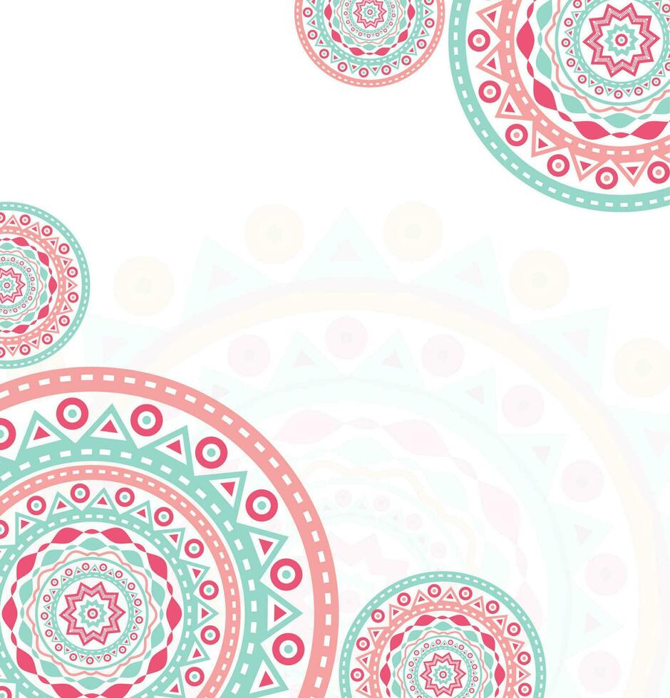 Elegant floral mandala abstract background. vector
