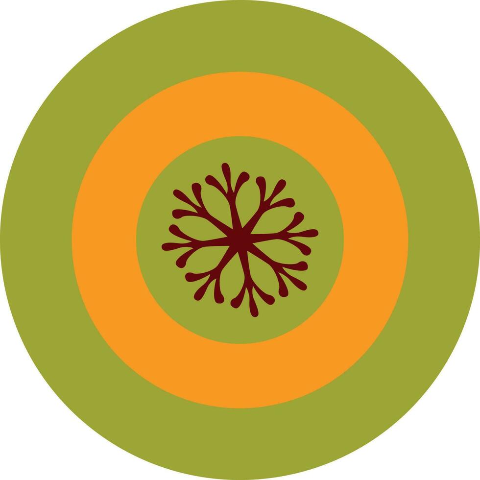 Flat design in colorful circular shape. vector