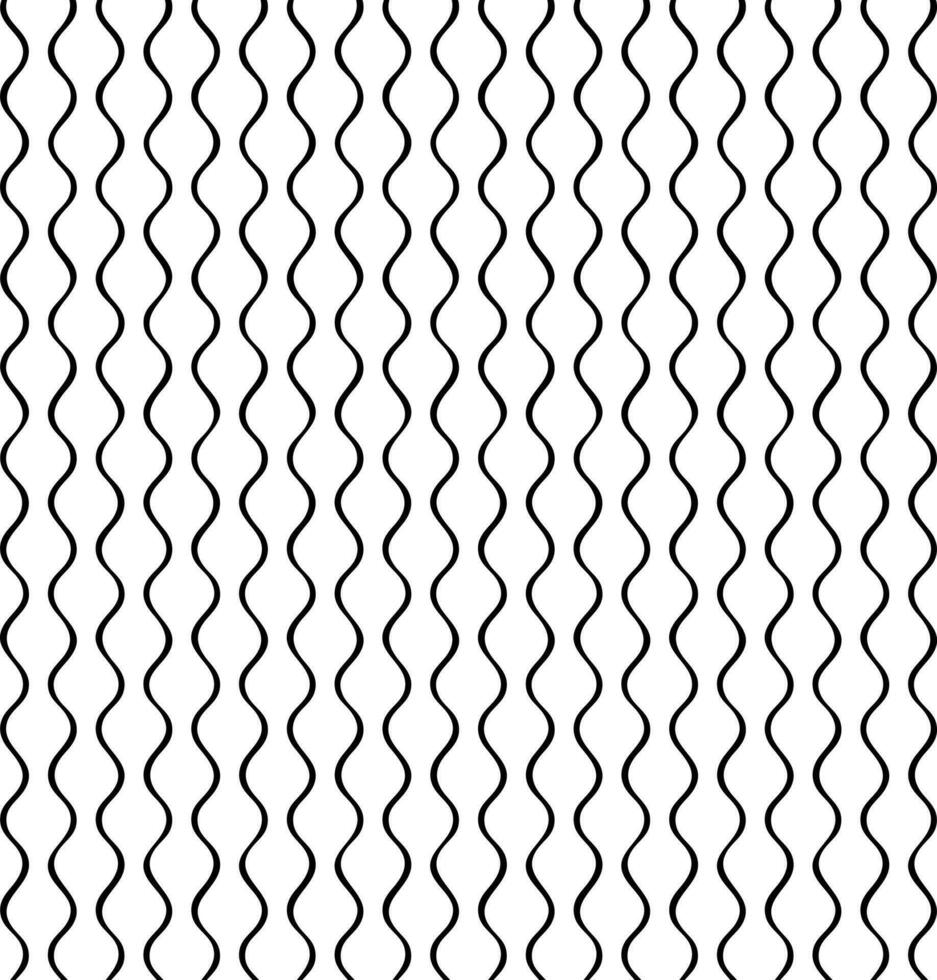 Black zigzag lines on white background. vector