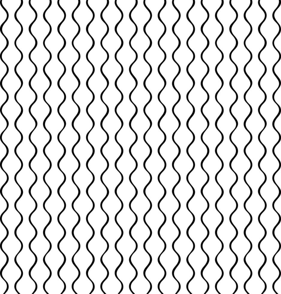 Black zigzag lines on white background. vector