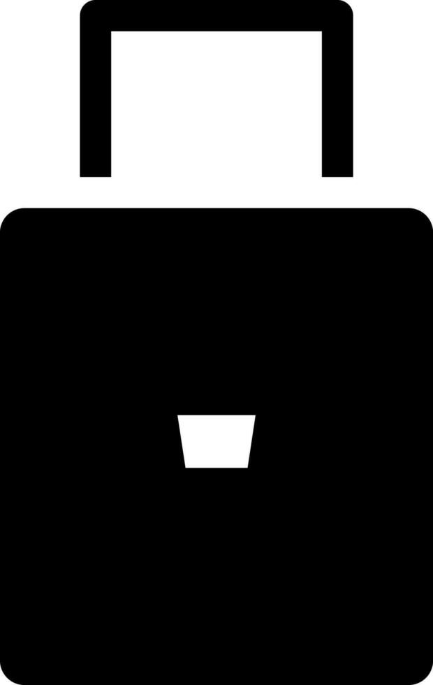 Vector illustration of luggage bag icon or symbol.