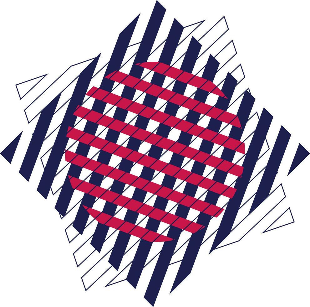 Illustration of abstract pattern on white background. vector
