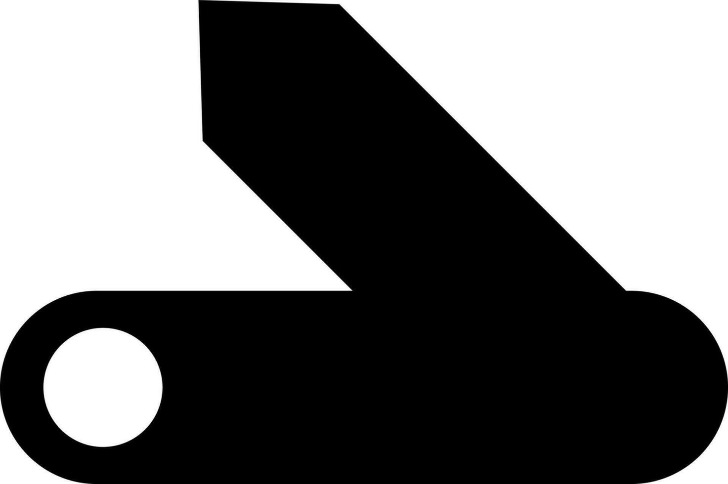 Vector illustration of swiss army knife in flat style.