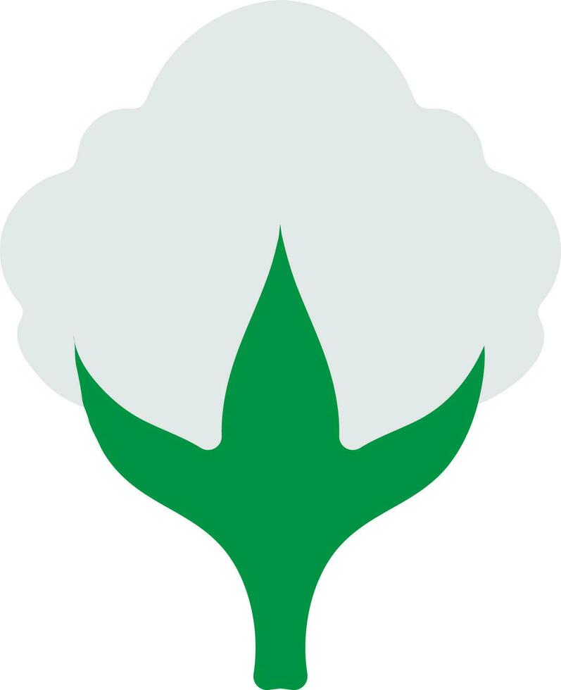Cotton plant icon for agriculture in isolated. vector