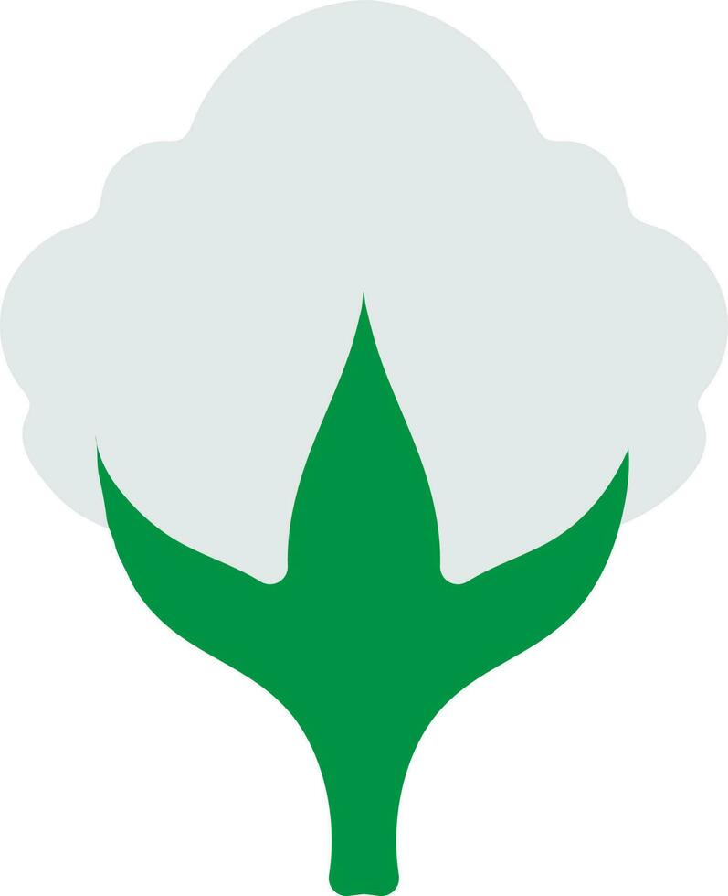 algodón planta icono para agricultura en aislado. vector