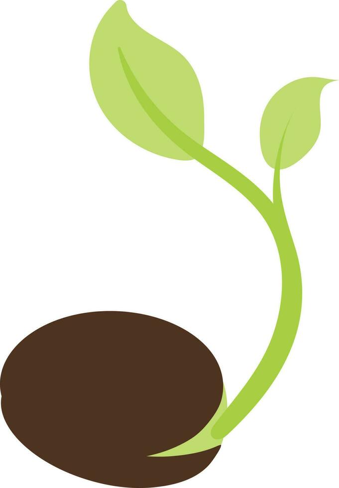 Seed icon with growing style. vector