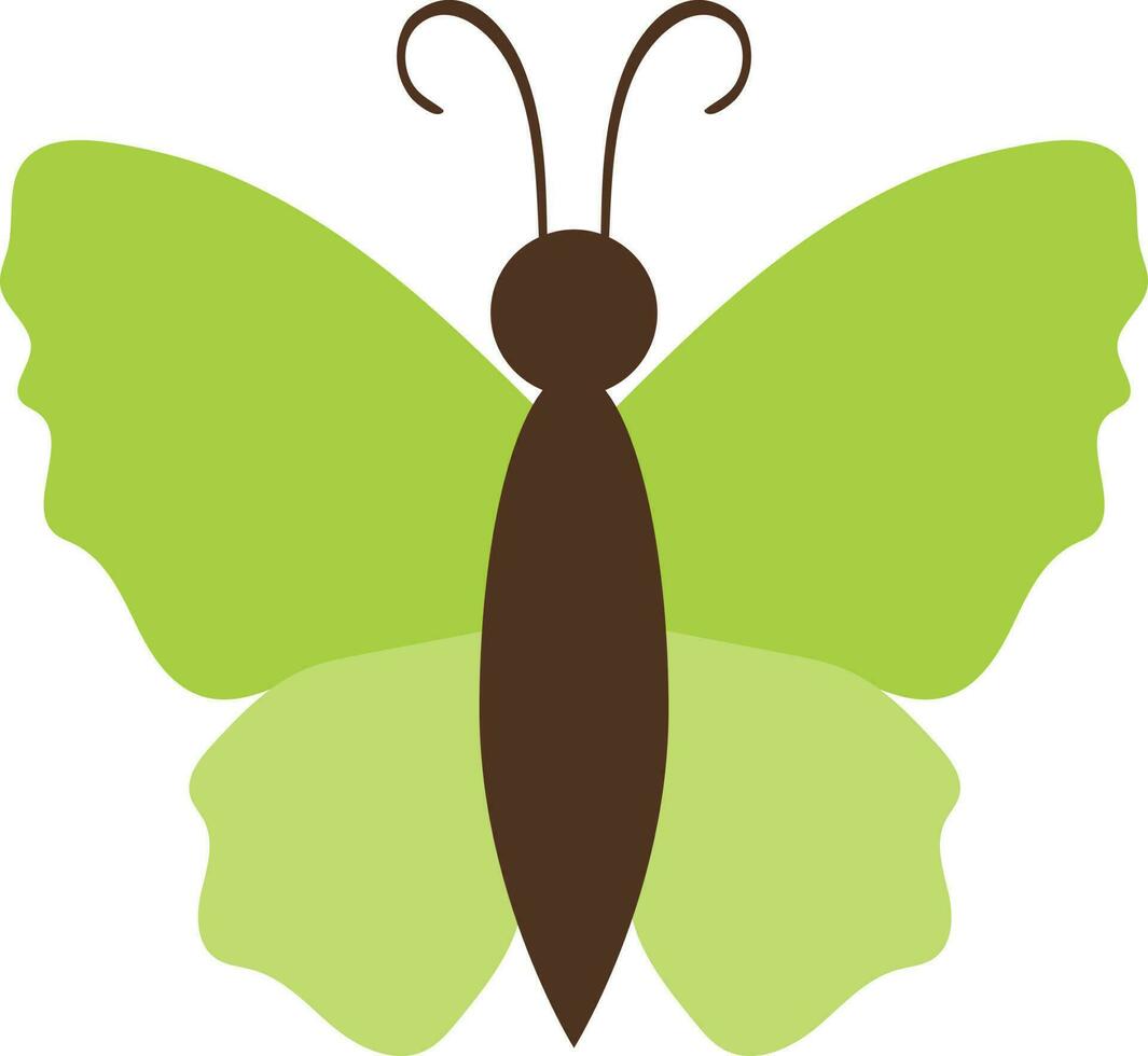 Illustration of butterfly icon for agriculture. vector
