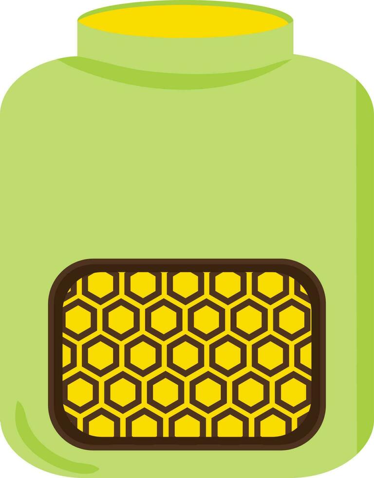 verde color botella con amarillo pegatina icono en ilustración. vector