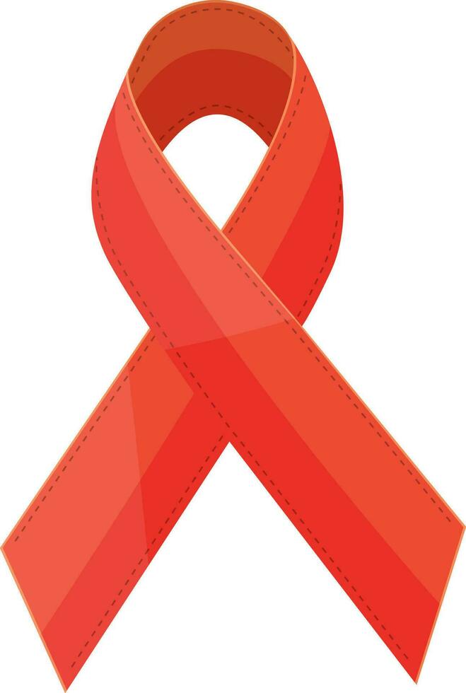 Aids awareness ribbon design. vector