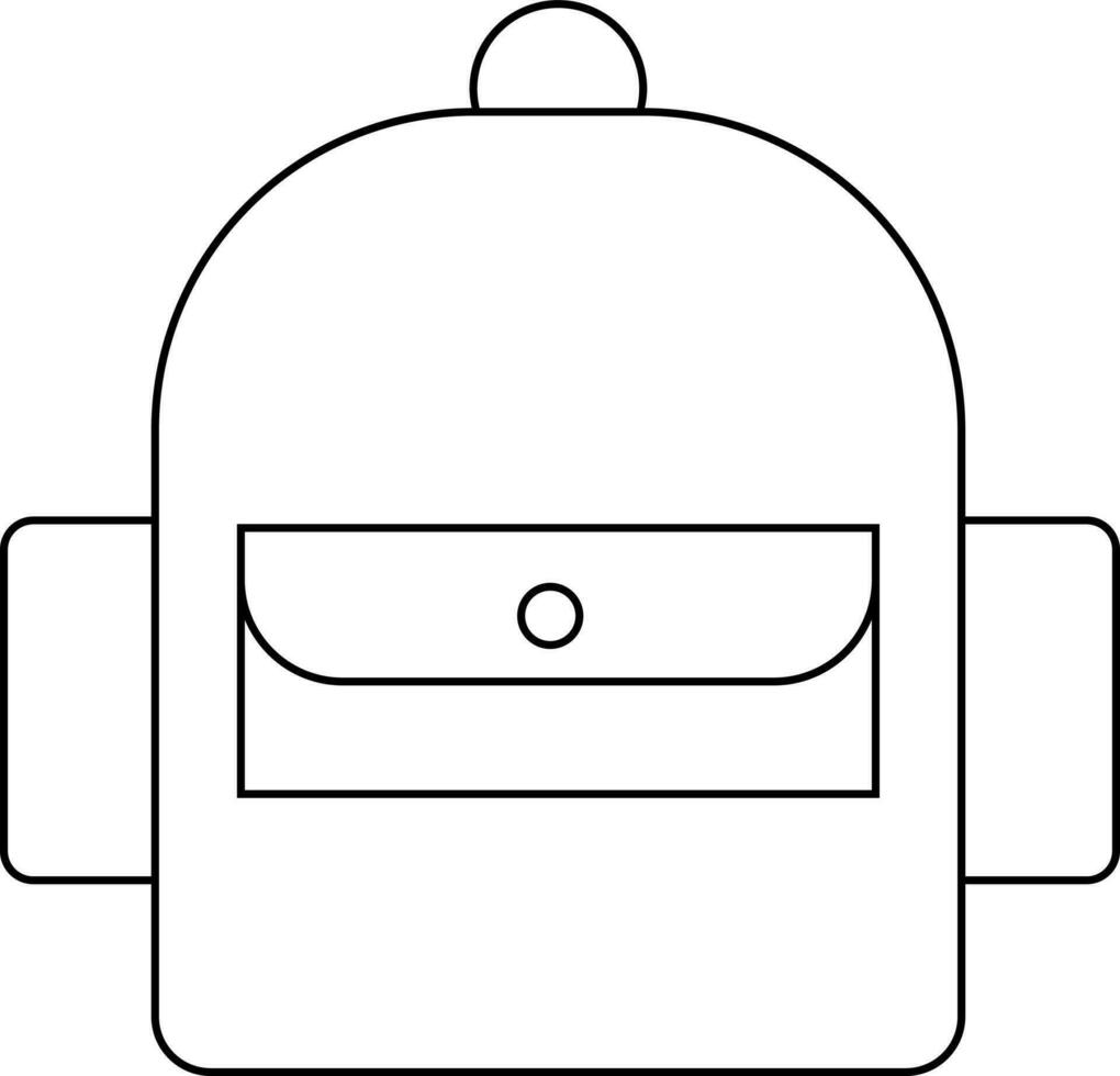 Isolated travelling bag in flat style. vector