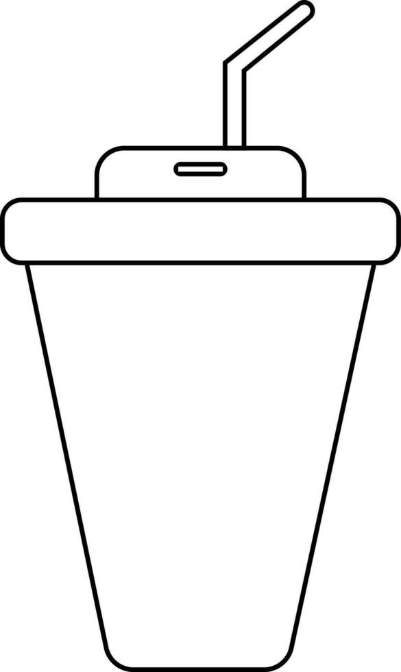 Disposable cupe sign or symbol. vector