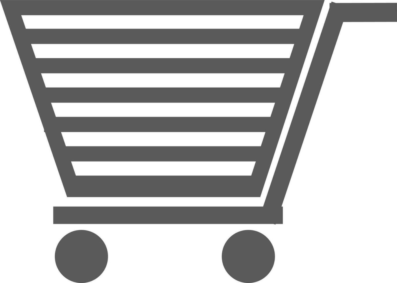 compras carro icono en plano estilo. vector