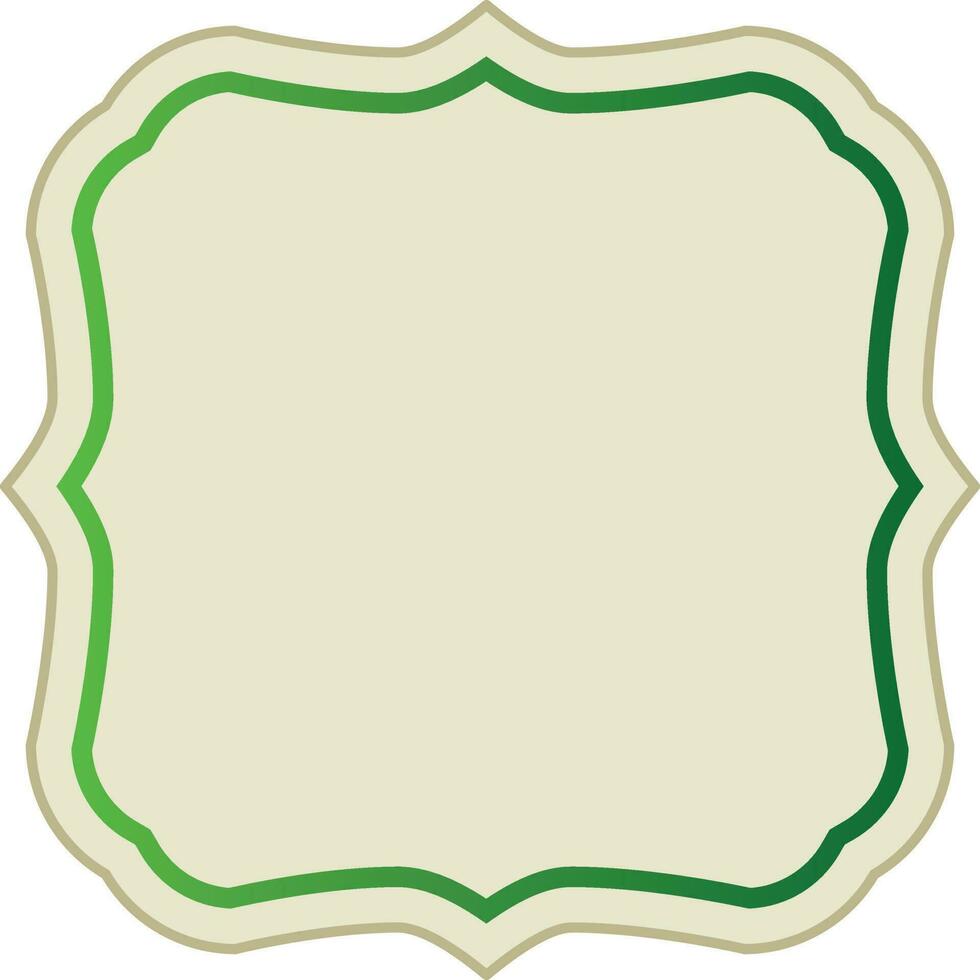 Blank sticker, tag or label design. vector