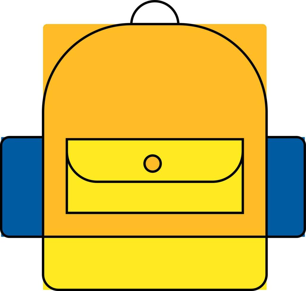 Illustration of travel bag in flat style. vector