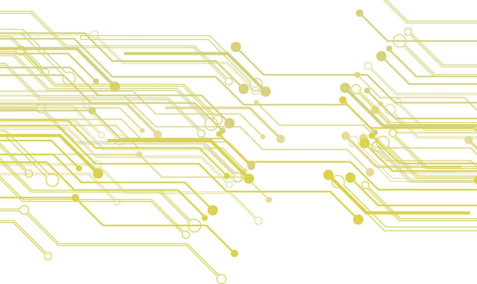 Abstract technology background with green circuit. vector