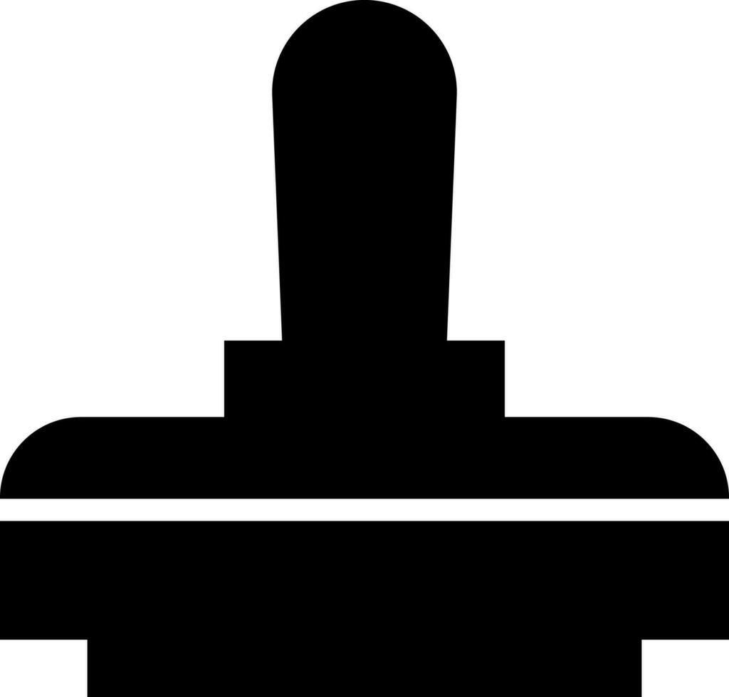 icono de sello en plano estilo con negro color. vector